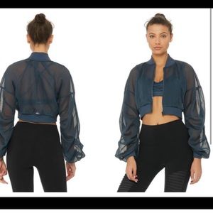 Alo cropped mesh jacket